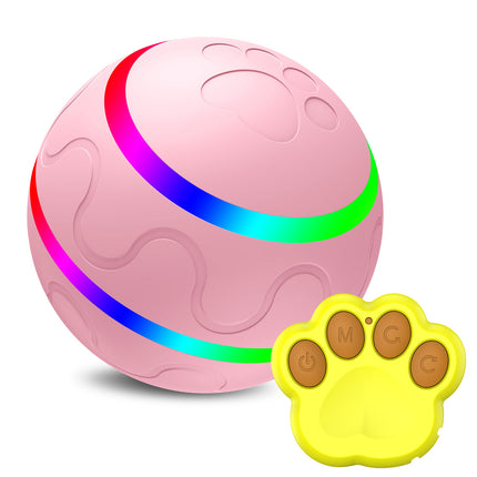 Smart Interactive Dog Ball – Automatic Rotating Toy with Remote Control