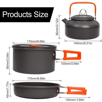 Travel Picnic Tableware Set – Folding Outdoor Camping Cookware Kit