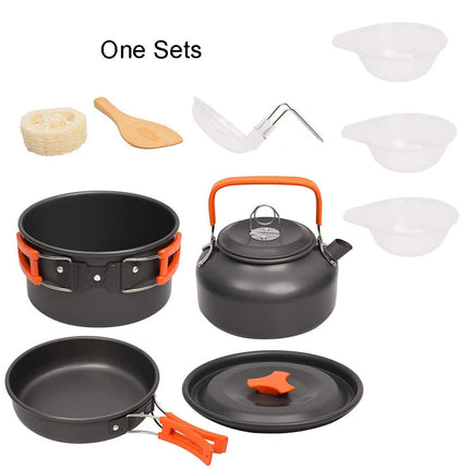 Travel Picnic Tableware Set – Folding Outdoor Camping Cookware Kit