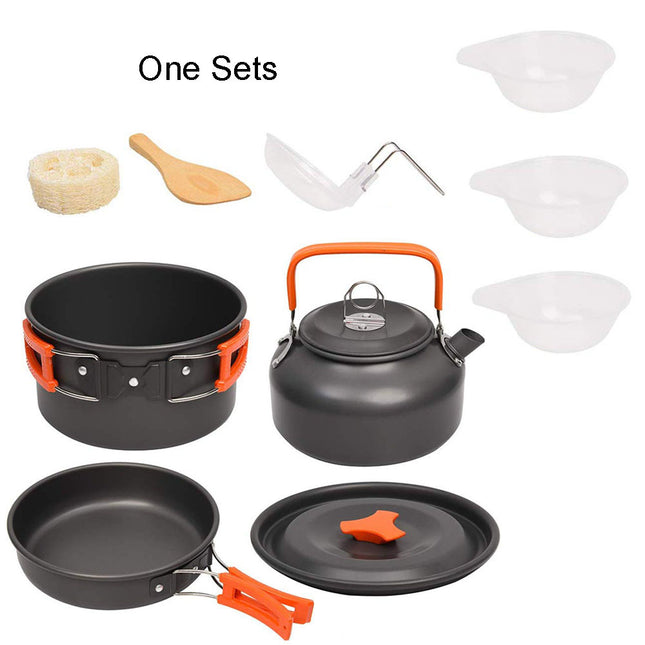 Travel Picnic Tableware Set – Folding Outdoor Camping Cookware Kit