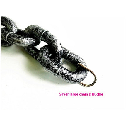 Heavy-Duty Plastic Dog Leash with Iron Chain – Large Hand-Held Rope