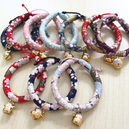 Japanese Style Cat Collar – Adjustable Breakaway Collar for Cats