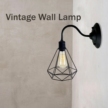 Modern Industrial Wall Light – Vintage Black Indoor Lamp Fitting