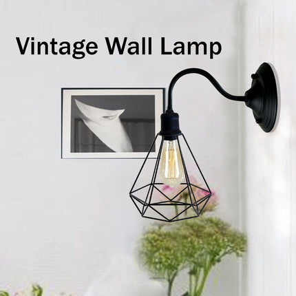 Modern Industrial Wall Light – Vintage Black Indoor Lamp Fitting