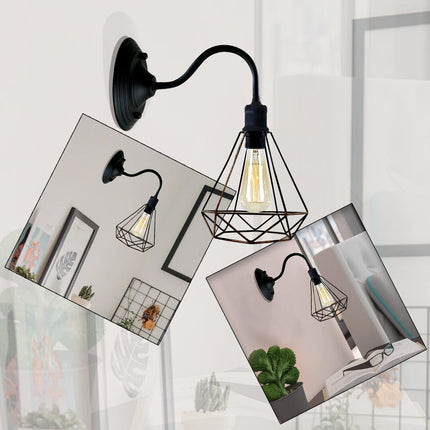 Modern Industrial Wall Light – Vintage Black Indoor Lamp Fitting