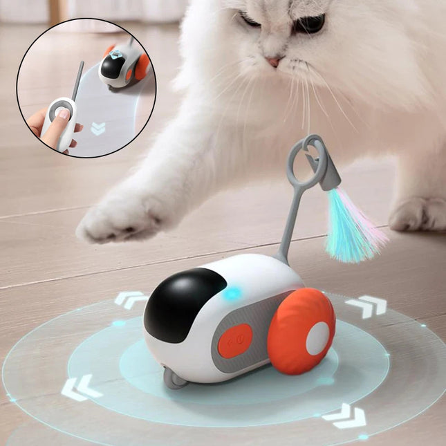 Remote Control Interactive Cat Car Toy – Smart Moving Chase Toy