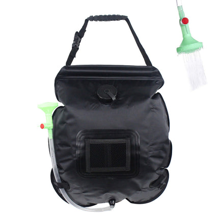 Outdoor Solar Bath Bag – 20L Portable Camping Water Storage Shower Bag