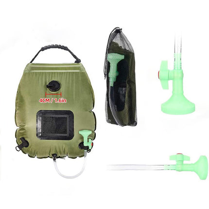 Outdoor Solar Bath Bag – 20L Portable Camping Water Storage Shower Bag