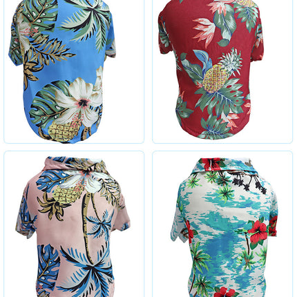 Summer Fashion Dog Clothes – Colorful Printed Shirts for Small Pets