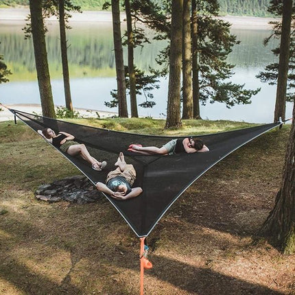 3-Point Multi-Person Hammock – Portable Triangle Hanging Tent