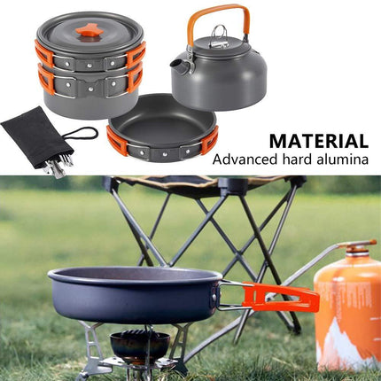 Travel Picnic Tableware Set – Folding Outdoor Camping Cookware Kit