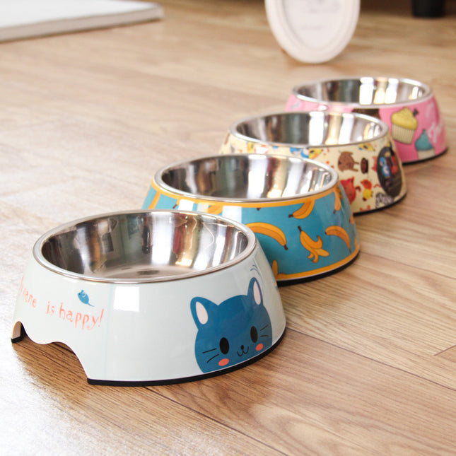 Stainless Steel Cat Bowl – Non-Slip Food or Water Dish for Pets