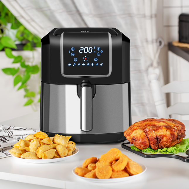 HOMCOM Air Fryer 1700W 6.5L with Digital Display and Timer
