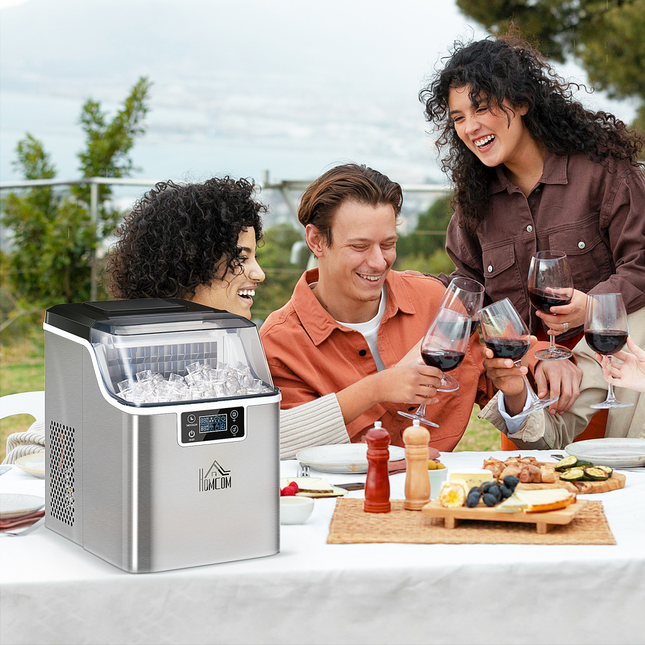 Ice Maker Machine Counter Top Ice Cube Maker for Home 20kg in 24 Hrs HOMCOM