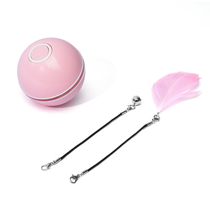 LED Laser Electronic Cat Toy Ball – Rolling Interactive Pet Toy