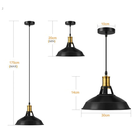 3-Pack Metal Pendant Lights – Stylish Kitchen Island Ceiling Lamps