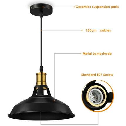 3-Pack Metal Pendant Lights – Stylish Kitchen Island Ceiling Lamps