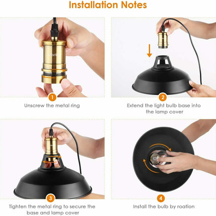 3-Pack Metal Pendant Lights – Stylish Kitchen Island Ceiling Lamps