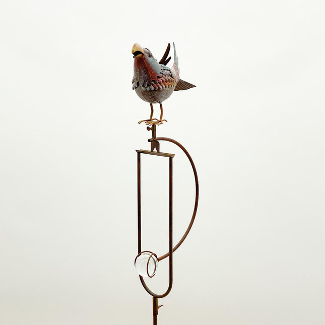 55" METAL BIRD ROCKER GARDEN STAKE