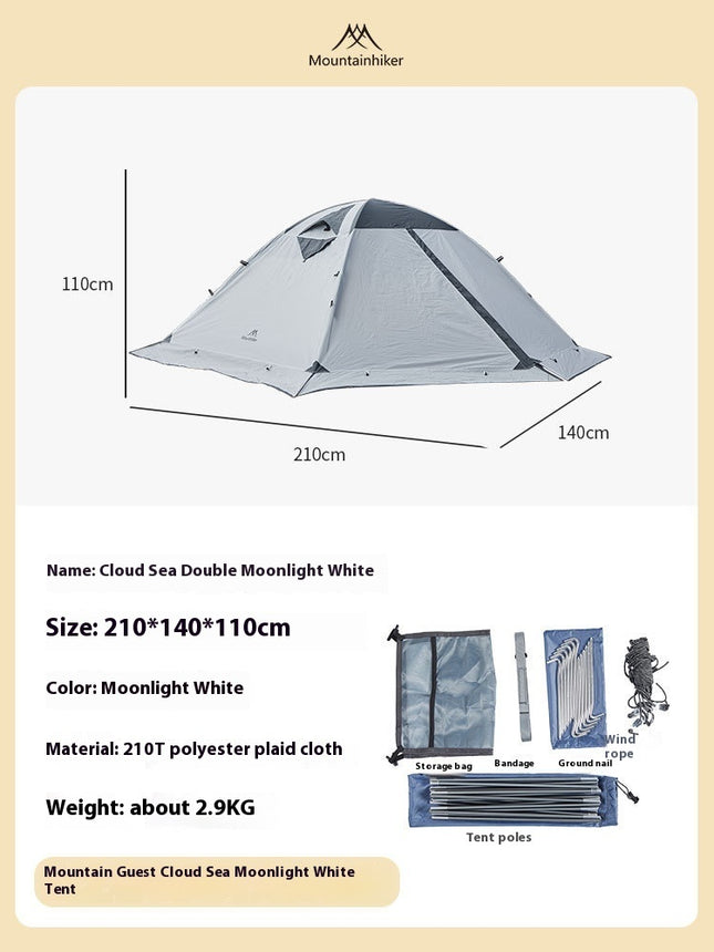 Portable Rainproof Camping Tent – UV & Sun Protection Storage Shelter