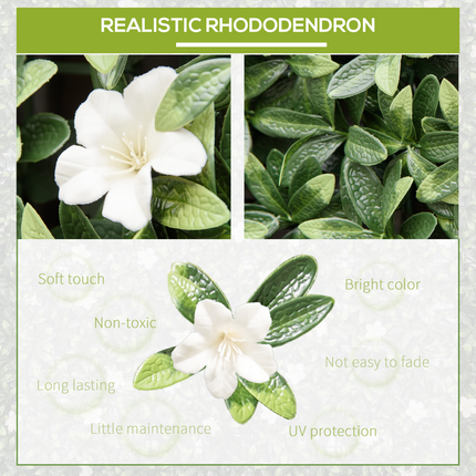 Transform Your Space: 12PCS Faux Rhododendron Greenery Wall Panels