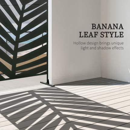 Sturdy Banana Leaf Outdoor Privacy Screen - Durable Steel Frame & Stylish Design