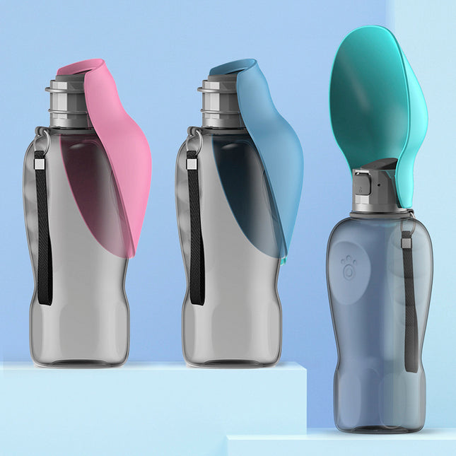 Portable Dog Water Bottle – 800ml Travel Dispenser for Pets