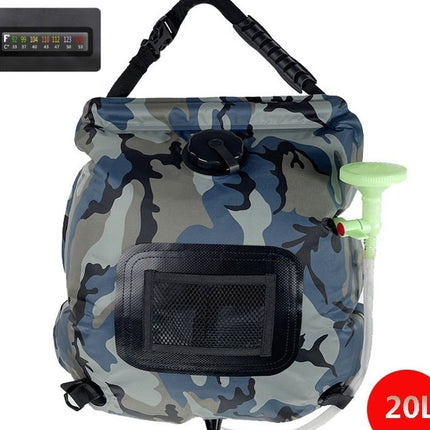 Outdoor Solar Bath Bag – 20L Portable Camping Water Storage Shower Bag