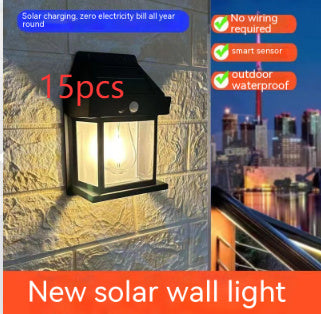 Outdoor Solar Garden Wall Light – Waterproof Tungsten Induction Lamp for Yard & Patio
