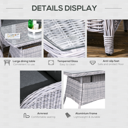 4 PCS Patio PE Rattan Sofa Set All Hnad Wicker Woven Garden Outdoor Furniture
