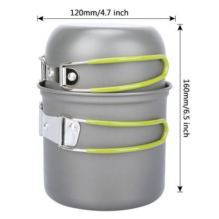 Portable Outdoor Camping Cookware Set – Lightweight Travel Cooking Gear