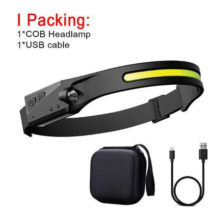 USB Rechargeable LED Headlamp – Waterproof Camping & Hunting Flashlight