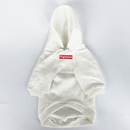 Cotton Dog Hoodie – Pet Clothes with Hood – Grey Sweater Style