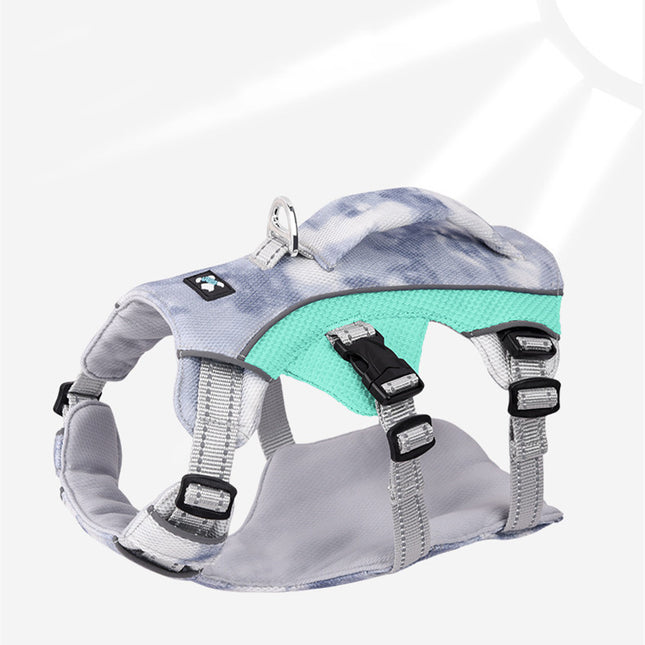 Reflective Dog Cooling Chest Strap – Breathable Summer Harness
