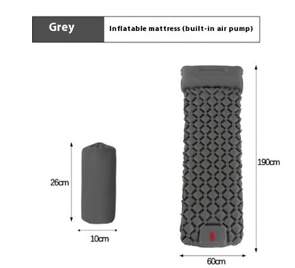 Outdoor Inflatable Sleeping Pad – Press-to-Inflate Camping Mat