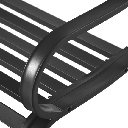 2 Seater Bench Garden Furniture Outdoor Metal Loveseat Seat