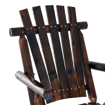 Rustic Outdoor Patio Adirondack Rocking Chair Patio Furniture Porch Rocker Fir