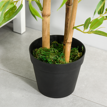 2 Artificial Bamboo Trees Decorative Plant Indoor/Outdoor 120cm