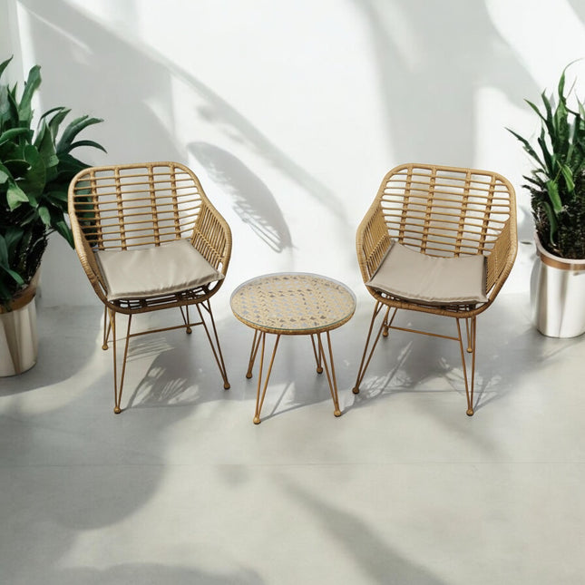 RATTAN BISTRO SET