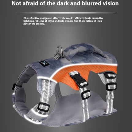 Reflective Dog Cooling Chest Strap – Breathable Summer Harness