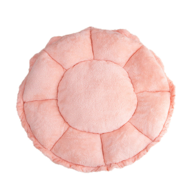 Cute Soft Cat Bed – Round Fluffy Sleeping Nest – Pink