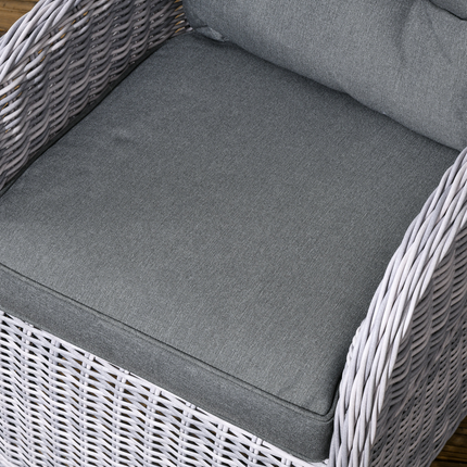 4 PCS Patio PE Rattan Sofa Set All Hnad Wicker Woven Garden Outdoor Furniture