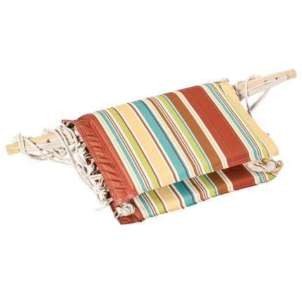 Hanging Hammock Chair Swing Thick Rope Frame Safe Wide Seat
