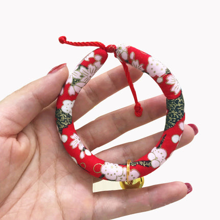 Japanese Style Cat Collar – Adjustable Breakaway Collar for Cats