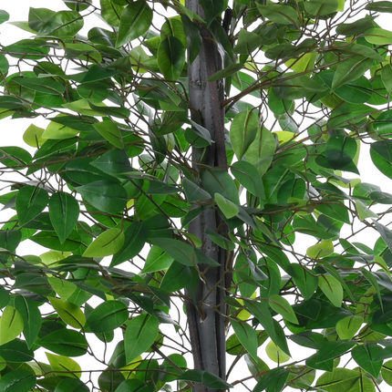 145cm Artificial Banyan Plant Faux Decorative Tree Cement Pot Outsunny
