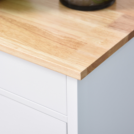 MDF Kitchen Storage Trolley White