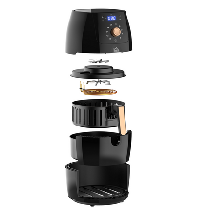 Air Fryer 5.5L 1700W – Digital Display with Adjustable Temperature