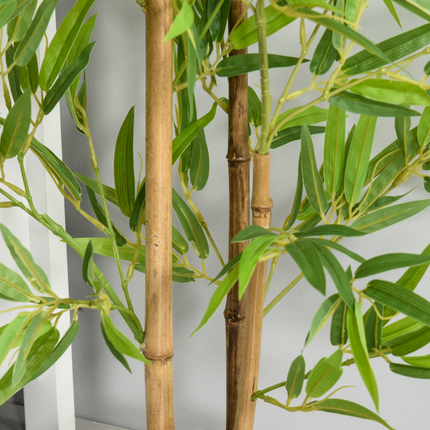 2 Artificial Bamboo Trees Decorative Plant Indoor/Outdoor 120cm