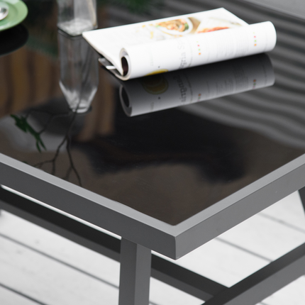 Outsunny 8-Seater Aluminium Garden Dining Sofa Furniture Set with Cushions