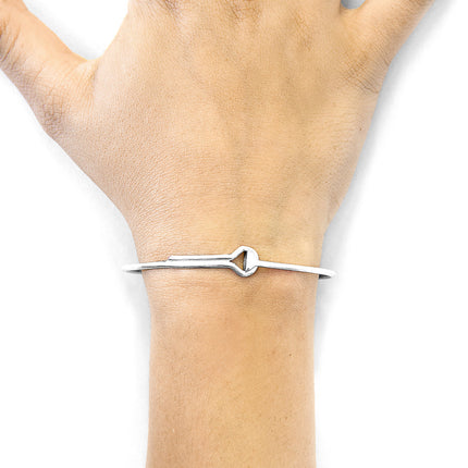 Sutton Gate Midi Geometric Silver Bangle